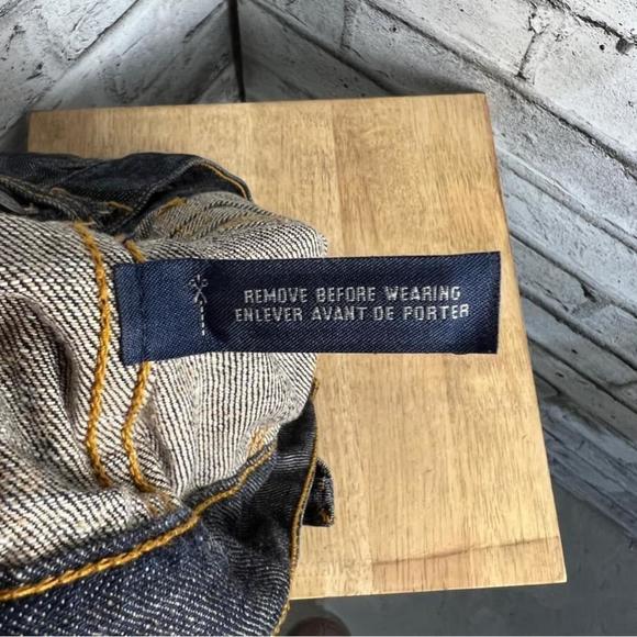 Banana Republic Premium Denim Cropped Dark Wash Jean Jacket Size XS - Picture 15 of 15